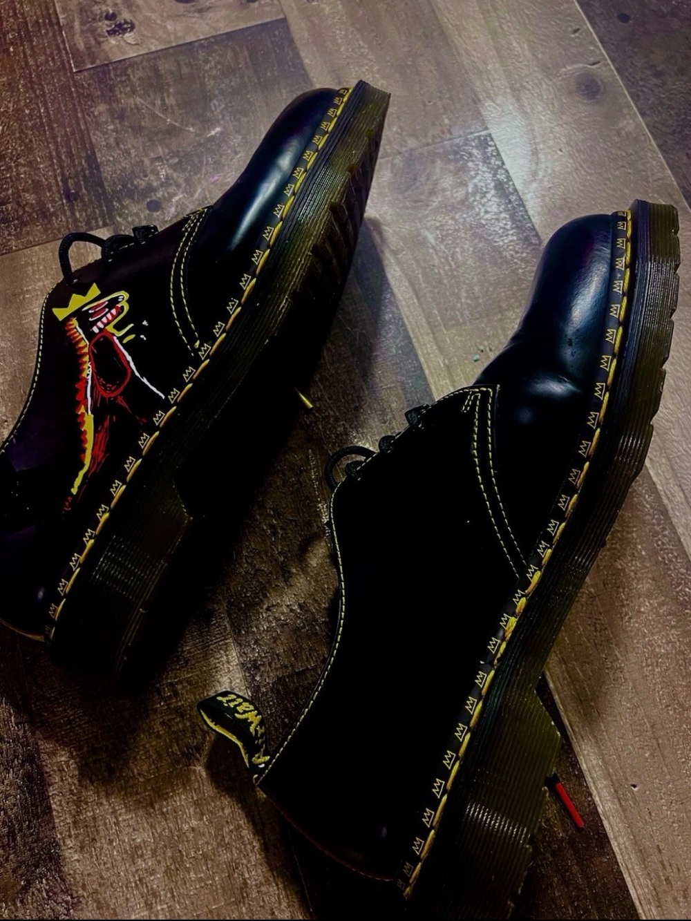 Dr Martens Jean Basquiat Collaboration 1461 release M 10 W 11 no box - Picture 11 of 12